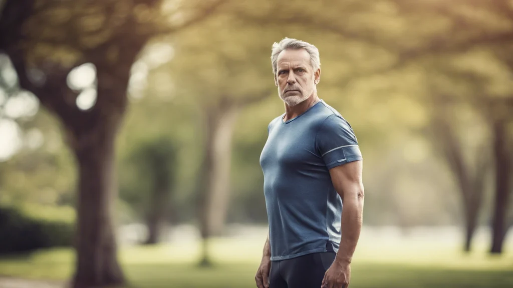 An older gentleman looking forward with a confident expression, symbolizing lifestyle, diet, and prevention for prostate health